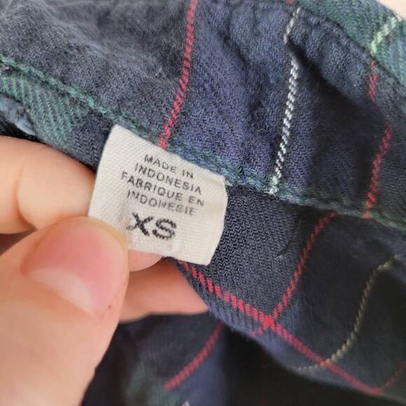 Urban Outfitters BDG Women’s Plaid Western Collared Button-Up Shirt Blue Green S - Picture 5 of 6